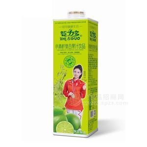 智力多小青檸復(fù)合果汁飲品方瓶1L