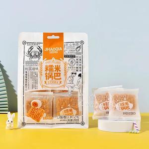 珍好恰糯米锅巴蟹香咸蛋黄油炸类糕点休闲食品208g