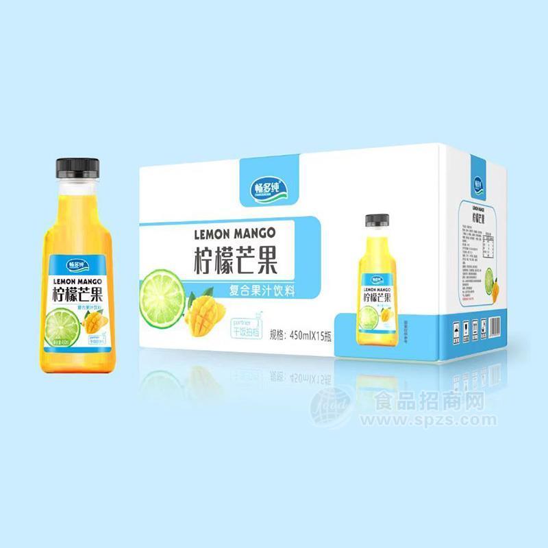 ·畅多纯柠檬芒果复合果汁饮料450mlx15瓶 