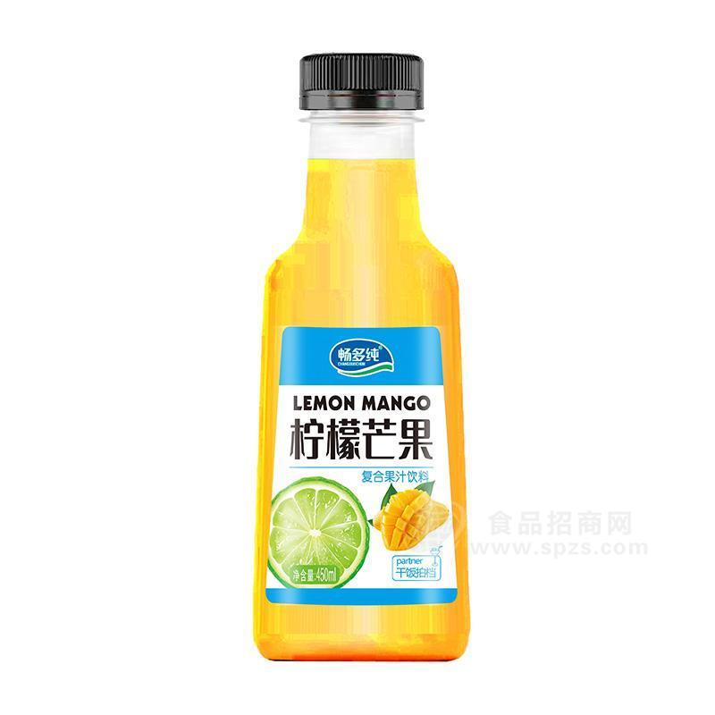 ·畅多纯柠檬芒果复合果汁饮料450ml 
