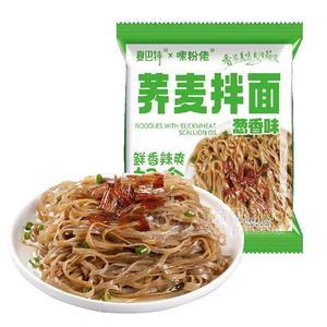 夏巴特嗦粉佬蔥香味蕎麥拌面方便食品方便面91g