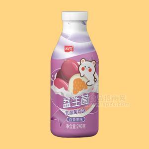 云牛百香果味益生菌乳酸菌飲品乳飲料240g