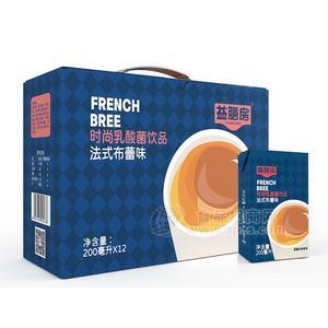 益膳房法式布蕾味乳酸菌飲品乳飲料箱裝招商200ml×12盒