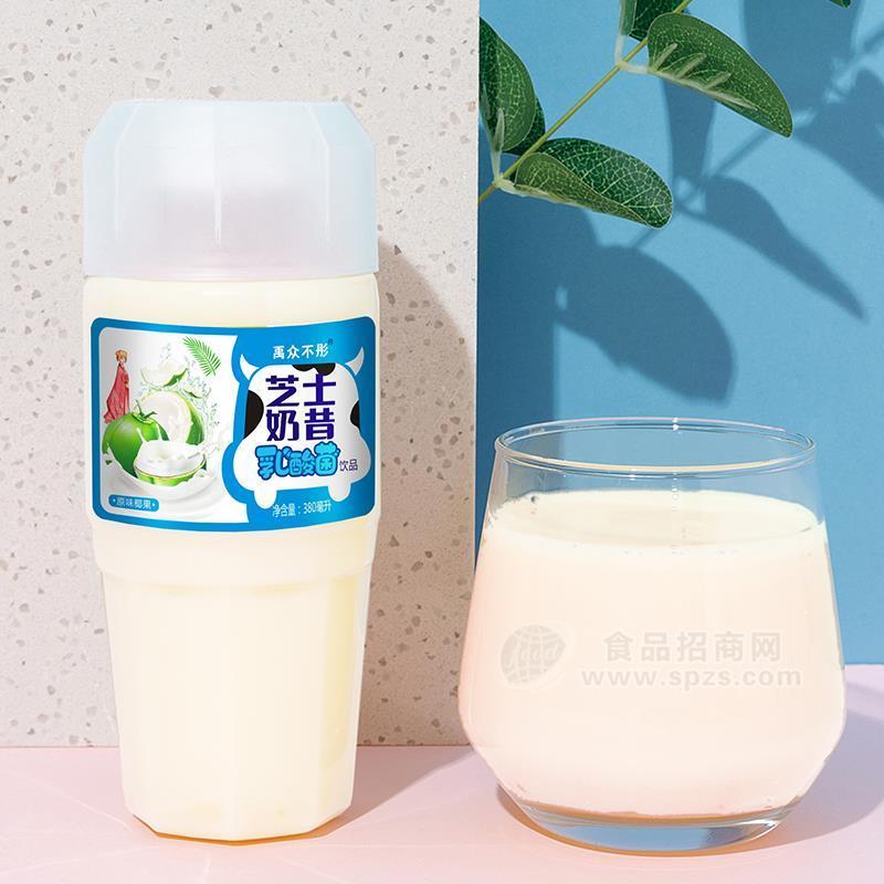 禹众不彤原味椰果芝士奶昔乳酸菌饮品乳饮料380ml