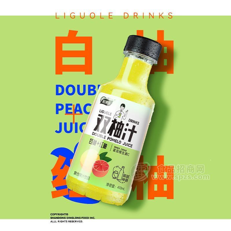 ·粒果乐双柚汁复合果汁饮品瓶装果汁饮料招商410ml 