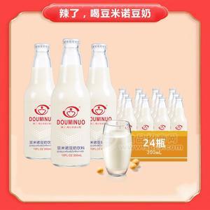 豆米諾豆奶植物蛋白2.2g 300mL*24玻璃瓶招商招商