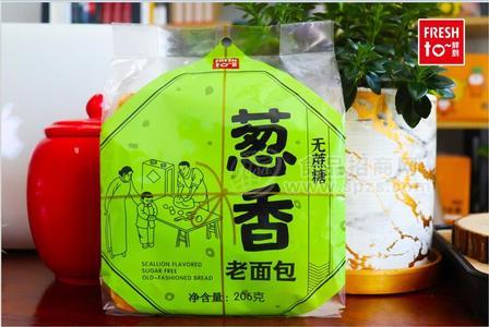 鲜到葱香老面包无蔗糖
