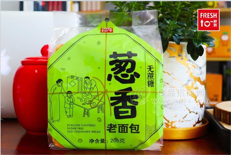 鲜到葱香老面包无蔗糖