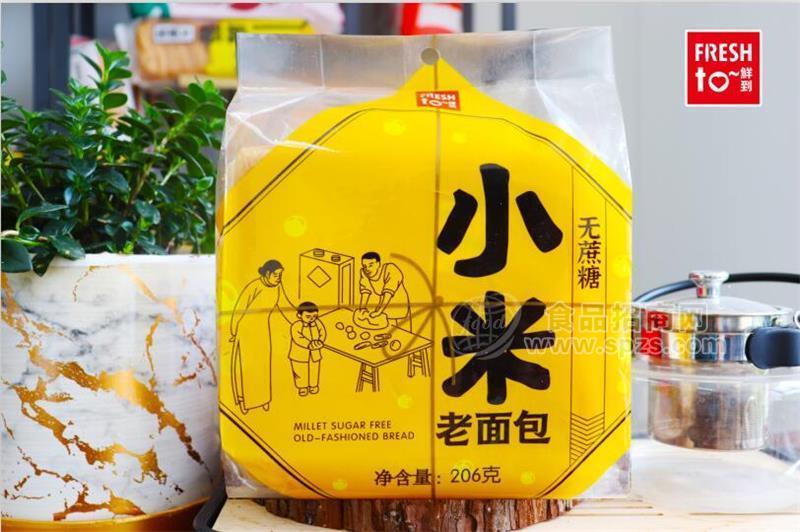 鲜到小米老面包无蔗糖