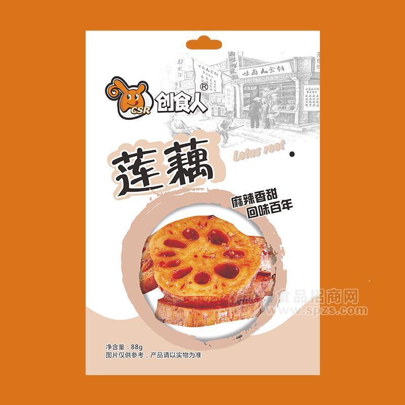 創(chuàng)食人麻辣香甜味蓮藕休閑食品88g