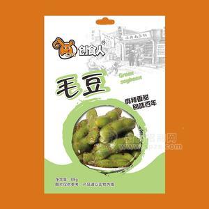 創(chuàng)食人麻辣香甜味毛豆休閑食品88g