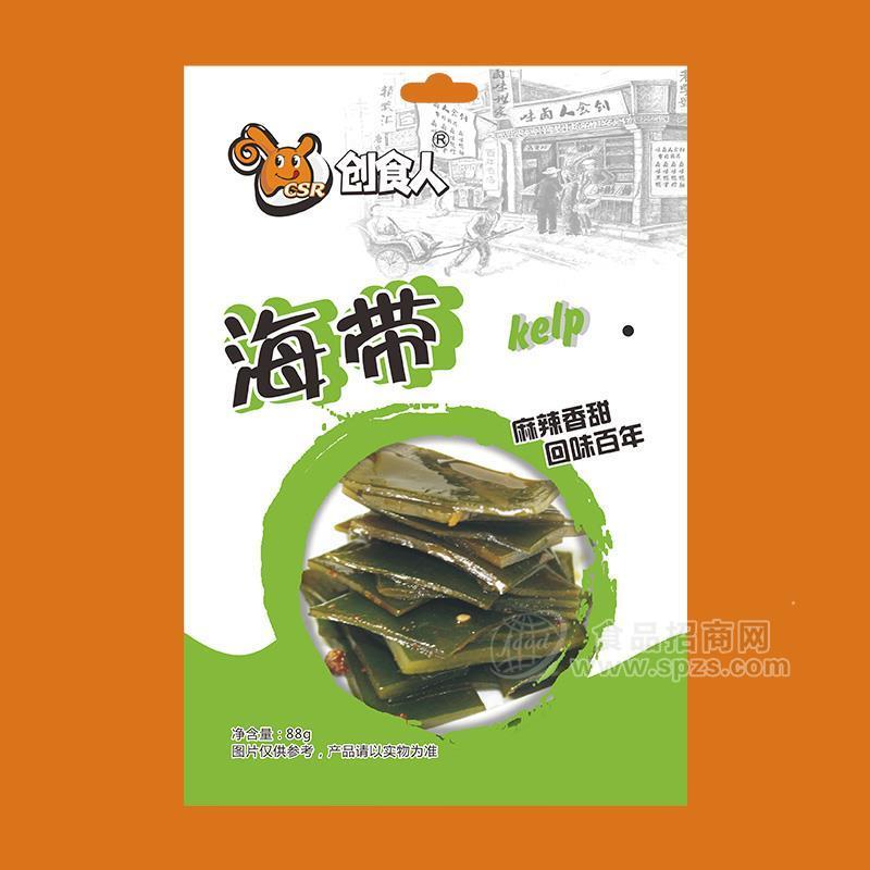 創(chuàng)食人麻辣香甜味海帶休閑食品88g