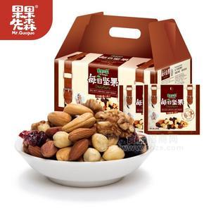果果先森 每日坚果OEM贴牌定制，坚果仁调味加工、坚果碎原料招商