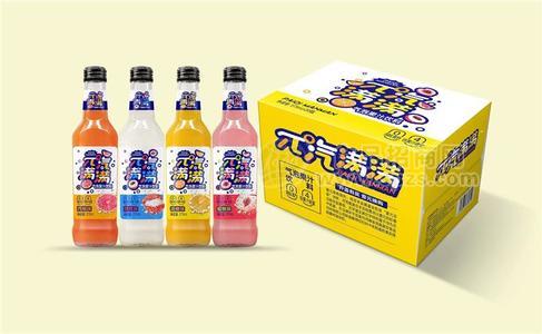 元?dú)鉂M滿 氣泡果汁飲料
