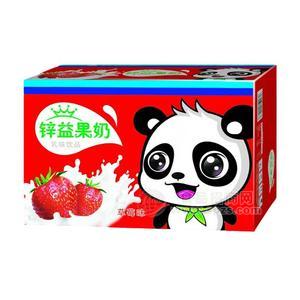 草莓味锌益果奶乳饮料招商代理  