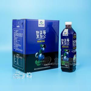 龍江藍(lán)野藍(lán)莓黑加侖復(fù)合果汁飲料宴席必備飲料1.25L