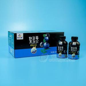 龙江蓝野蓝莓黑加仑复合果汁饮料新品350ML