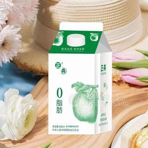 正典0脂肪青蘋果醋風味飲料屋頂盒裝招商488ml