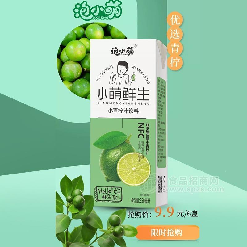 泡小萌小青檸汁飲料果汁飲料250ml