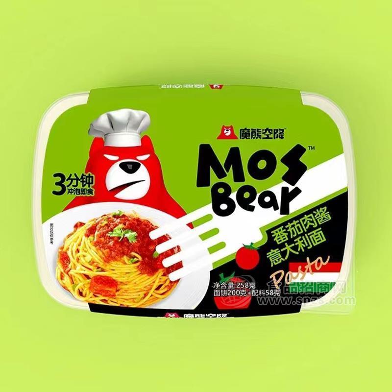 ·魔熊空降番茄肉酱意大利面方便食品面饼200克配料58克 