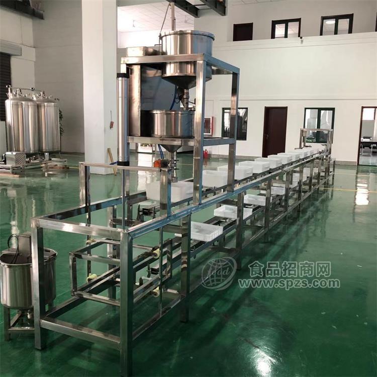 小型不锈钢冲浆豆腐机 豆制品机械设备可定制