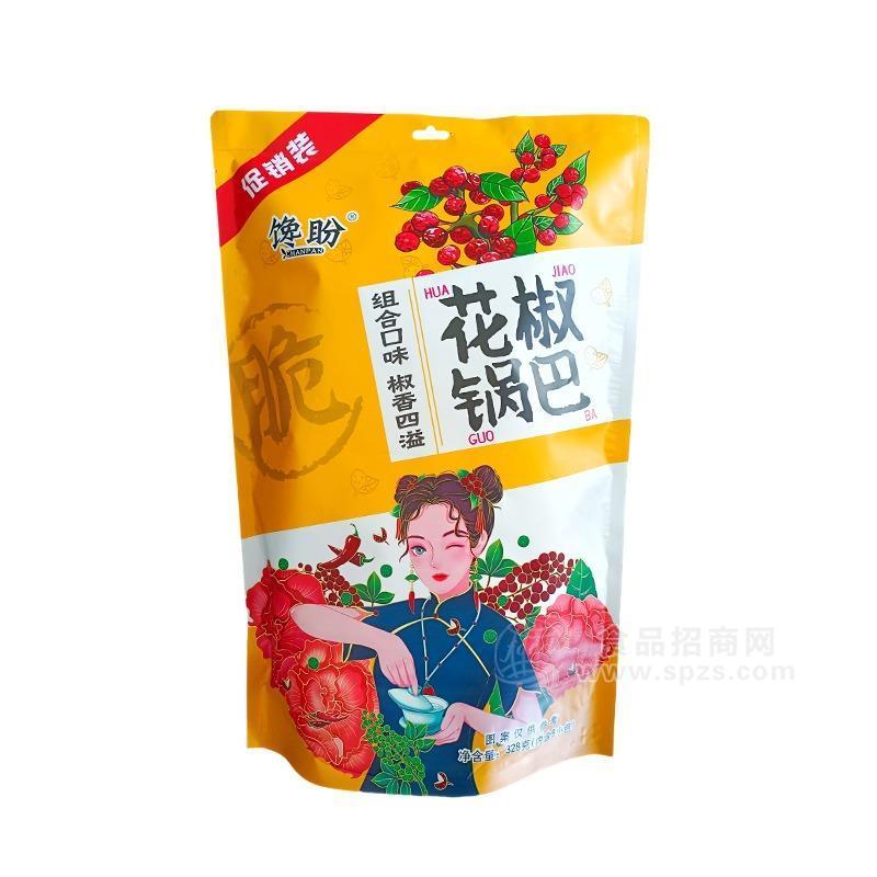 饞盼花椒鍋巴膨化食品休閑零食328g招商