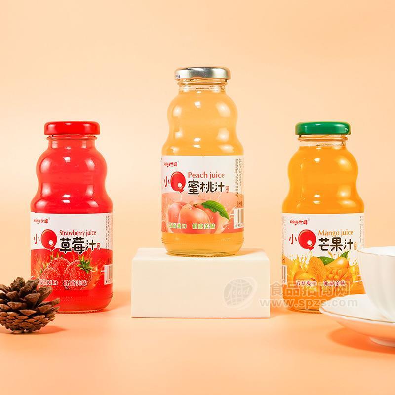 世峰草莓汁蜜桃汁芒果汁果汁饮料招商餐饮渠道学生饮料网红产品