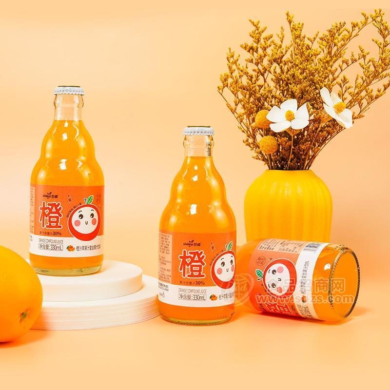 世峰橙汁苹果汁复合果汁饮料330ml