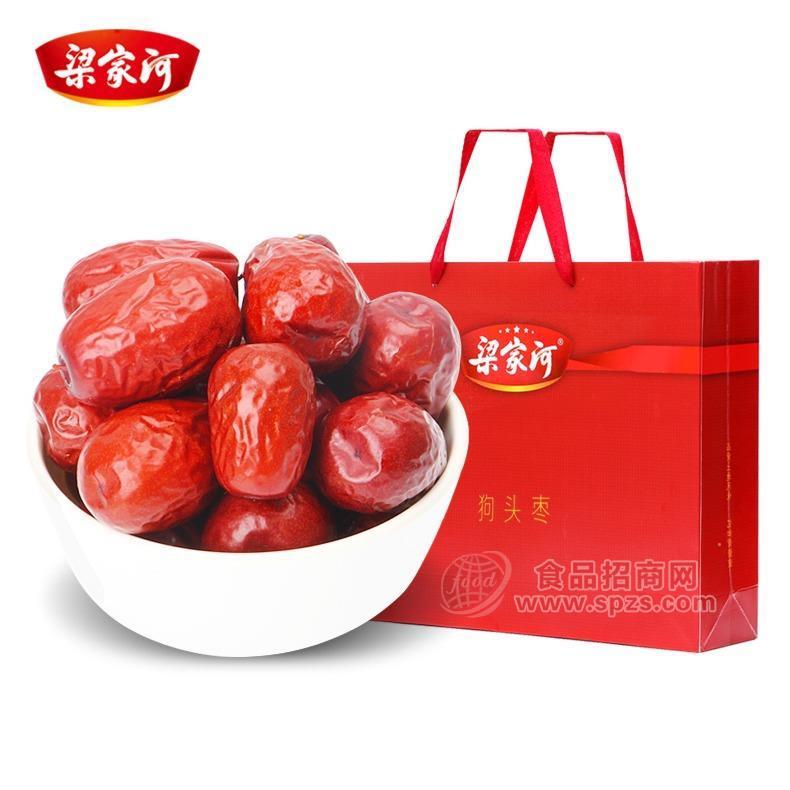 梁家河 陜西狗頭棗節(jié)日禮盒陜西特產(chǎn)零食棗送禮走親戚1.2kg