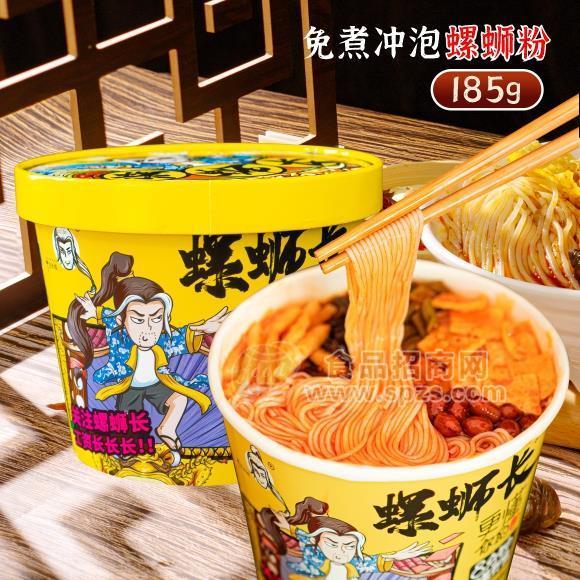 螺螄長螺螄粉沖泡型185g桶裝柳州正宗速食免煮即食螺絲粉方便面
