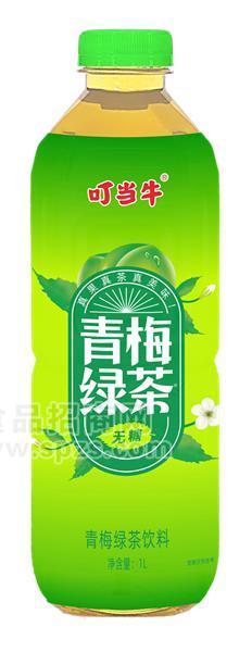 ·叮当牛青梅绿茶饮料1L 