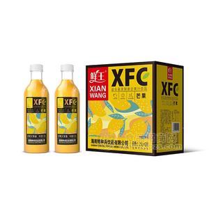 鲜王芒果味益生菌发酵复合果汁饮品果汁饮料招商1.25L×6瓶