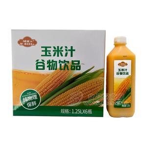 妙蕊玉米汁谷物飲品植物飲料1.25LX6瓶