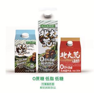 北大荒綠野零蔗糖酸奶飲品屋頂盒酸奶低脂低糖代餐酸奶昔