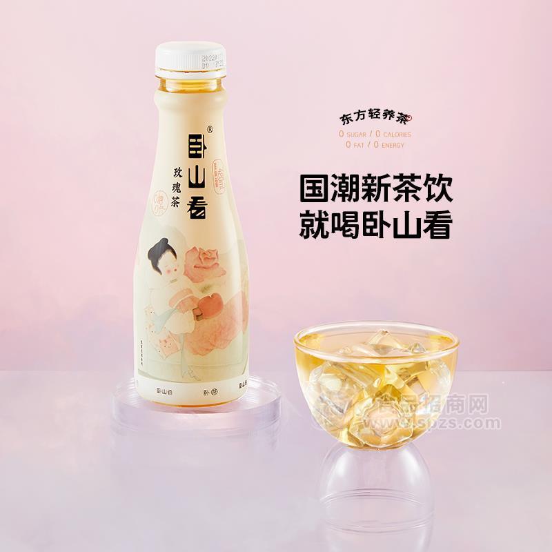 ·卧山看饮料玫瑰茶茶饮料东方轻养茶420ml 
