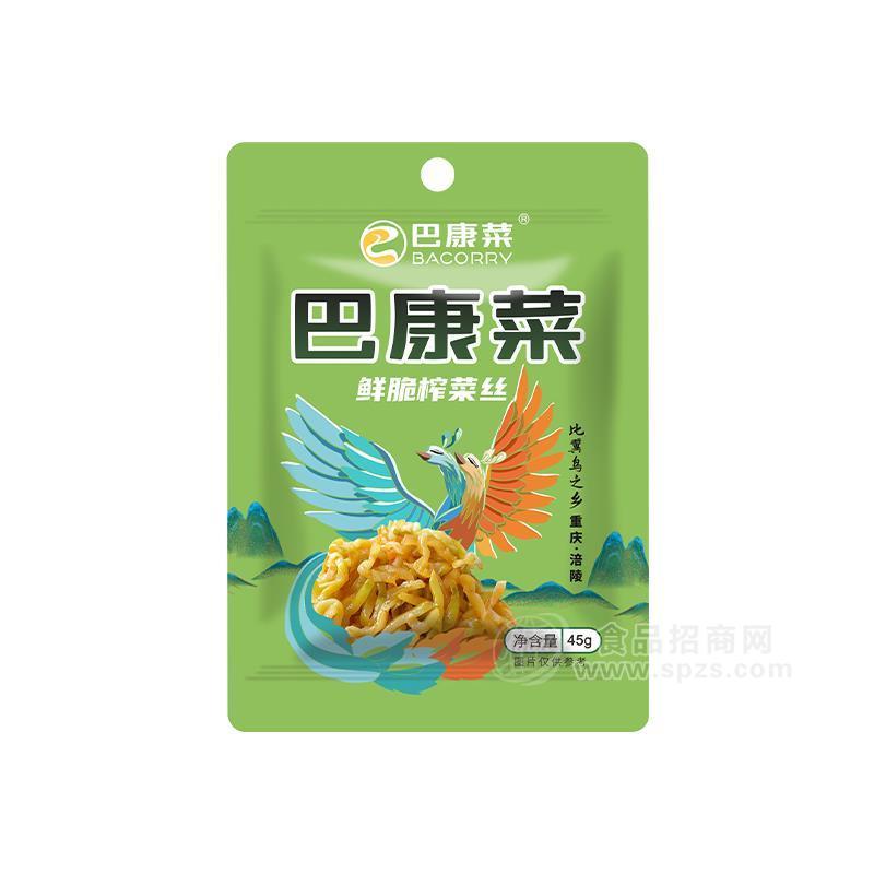 巴康菜鮮脆榨菜絲45g