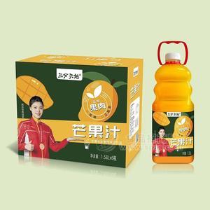 三分天地芒果汁芒果復(fù)合果肉果汁飲品1.58LX6瓶