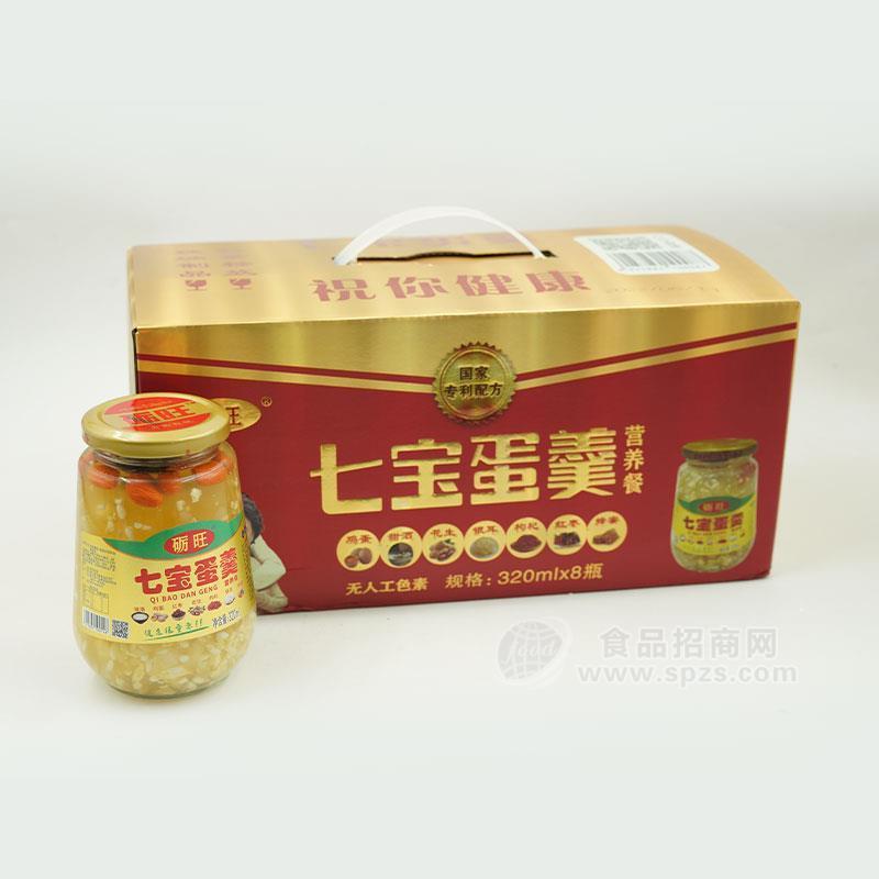 ·砺旺七宝蛋羹风味饮料320克x8瓶 