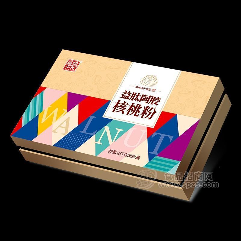 粗粮年代有机礼盒益肽阿胶核桃粉礼盒555混合营养麦片大礼盒