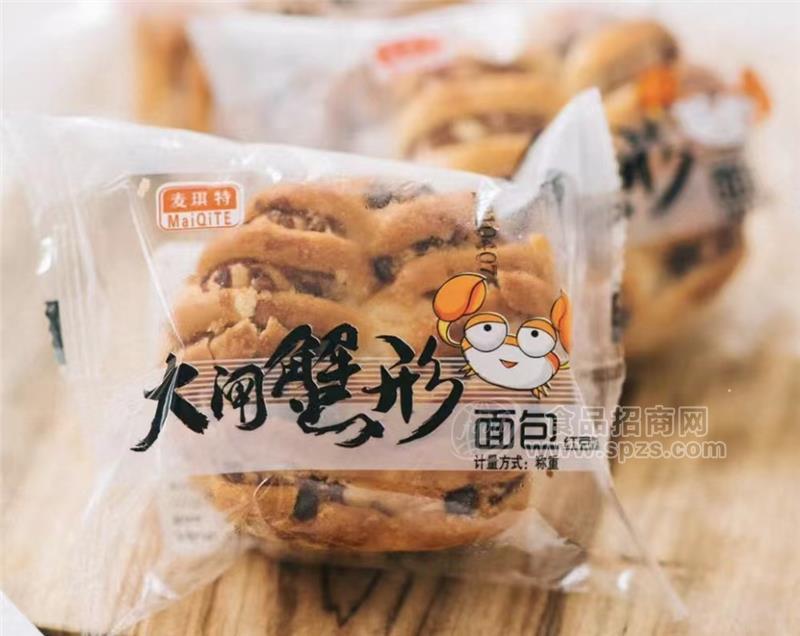 麦琪特大闸蟹形面包散称面包