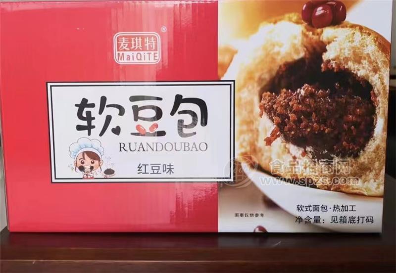 麦琪特软豆包红豆味软式面包礼盒装
