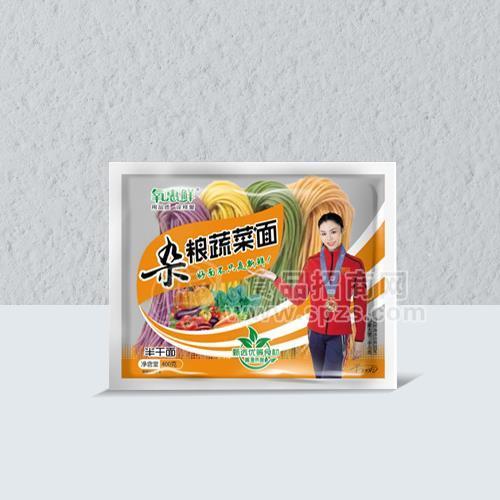氧惠鲜杂粮蔬菜面半干面方便食品400g 