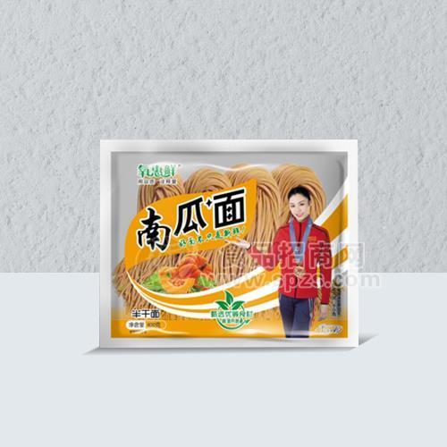 氧惠鲜南瓜面半干面方便食品400g 