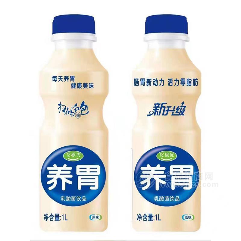 亿极优原味乳酸菌饮品瓶装招商1L