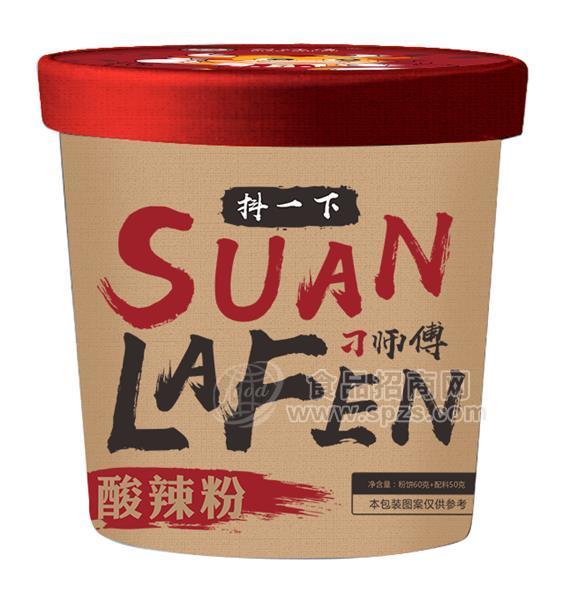 刁師傅酸辣粉110克 牛皮紙桶
