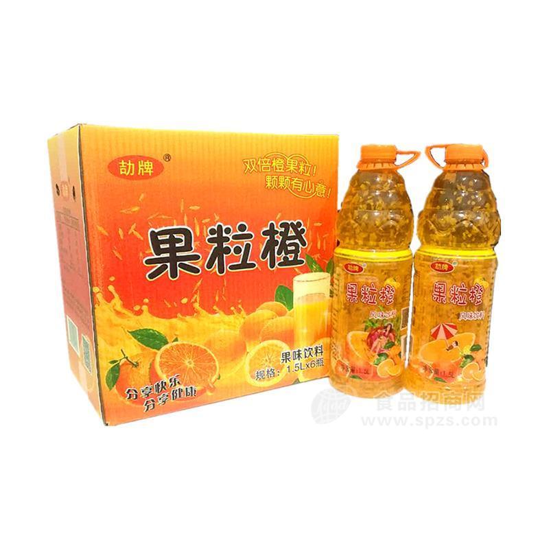·劼牌果粒橙果味饮料1.5LX6瓶 