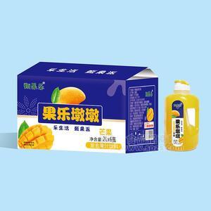 甄果樂芒果味果樂墩墩復(fù)合果汁飲料招商2L×6瓶