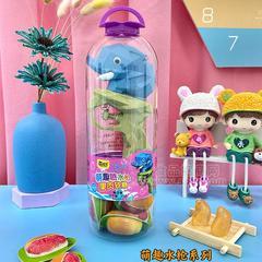 萌孩子萌趣喷水枪柚子味果肉软糖儿童糖玩65g