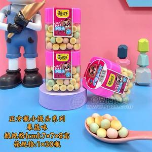 萌孩子正方瓶果蔬味小馒头系列儿童零食1x30瓶