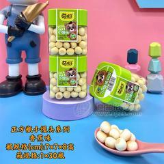 萌孩子正方瓶香蕉味小馒头系列儿童零食1x30瓶